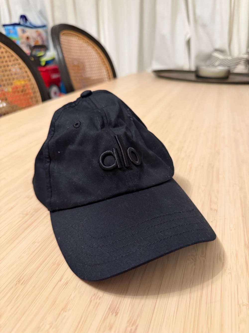 ALO Yoga Black Logo Baseball Cap
